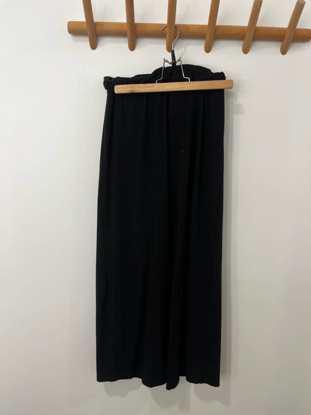 Dressed in LALA ribbed playsuit in black - Picture 7 of 15